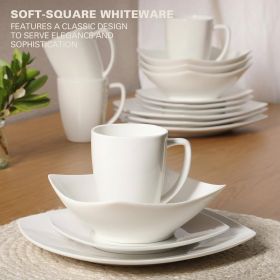 White Square Porcelain Dinnerware Set