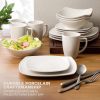 White Square Porcelain Dinnerware Set