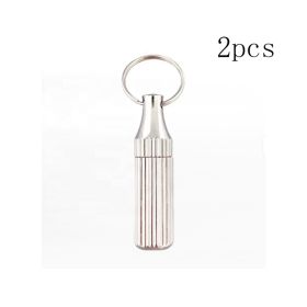 2PCS Stainless Steel Mini Pocket Knife - Leaf-Shaped Portable Capsule Knife With Keychain, Handcrafted Wooden Handle For Outdoor Camping, Fishing (red: Silver)