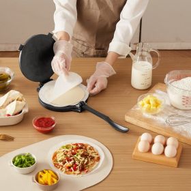 8 Inch Tortilla Press Chapati Maker Roti Dough Maker Heavy Duty Cast Iron (red: Black)