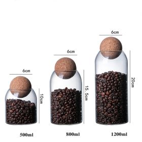 1 SET Storage Ball Jar, Glass Tea Jar, Minimalist Cork Jar, Sealed Candy Jar, Storage Jar, Coffee Jar, Dry Food Storage Jar, Coffee Storage Conta (red: 3pcs)