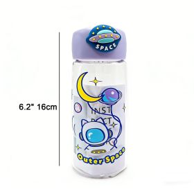 Astronaut Cat Plastic Bottle 400ml-Purple (red: 6926398660098)