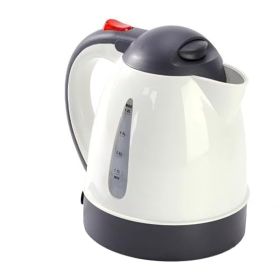 150W Portable Car Electric Kettle 10 0 0ml Truck Heated Water Tea Coffee Kettle Auto Shut Off For Road Trip Beige (red: Default)