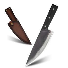 High Carbon Steel Household Fish Killing And Bone Removing Knife (red: Black with Yellow holster)