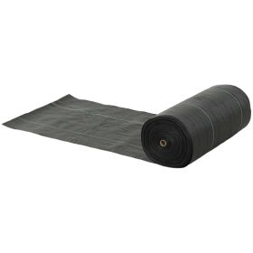 Weed Barrier Landscape Fabric, 5oz Heavy Duty Woven Weed Control Fabric For Landscaping (red: Black)