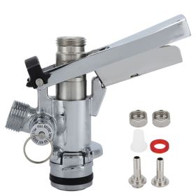 G5/8 U Type Stainless Steel Beer Keg Coupler Dispenser Accessory For Home Bar Restaurant (red: Default)