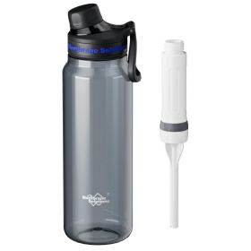1060mL Water Filter Bottle, 4Stage F Daily Hydration Travel, Gray (red: W14013563)