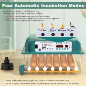 36 Eggs Incubators For Hatching Eggs,Egg Incubator With 4 Automatic Incubate Mode,Chicken Incubator With Automatic Egg Turning Humidity Monitorin (red: defaulttitle)