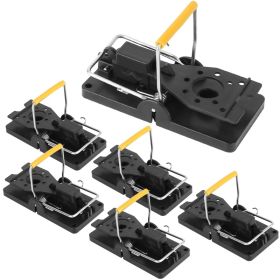 6Packs Mouse Traps Reusable Rat Rodent Killer Effective Pest Control Mouse Catcher Mice Snap Kill Trap (red: 6PCS)