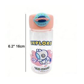 Astronaut Cat Plastic Bottle 400ml-Pink (red: 6926398660104)