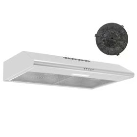 30 In Under Cabinet Range Hood 250 CFM Stainless Steel Kitchen Stove Vent Hood (red: 30inch)