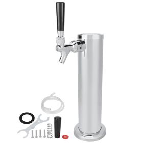 Stainless Steel Beer Draft Tower With Single Faucet Dispenser Home Brewing Equipment (red: Default)