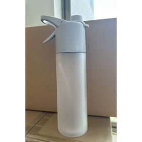 Spray Water Bottle For Girls Outdoor Sport Fitness Water Cup Large Capacity Spray Bottle Drinkware Travel Bottles Kitchen Gadgets (red: White)