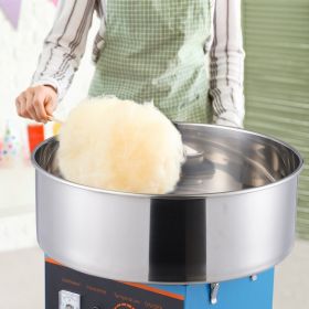 Electric Cotton Candy Machine, 1000W Candy Floss Maker, Commercial Cotton Candy Machine With Stainless Steel Bowl, Sugar Scoop, And Drawer, Perfe (red: Blue)