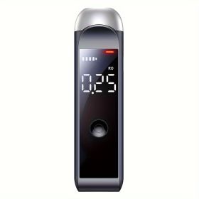 Digital Breath Tester  Portable USB Rechargeable Alcohol Detector - Instant Accurate Results No Smartphone Needed, Durable Personal Use (red: Black)