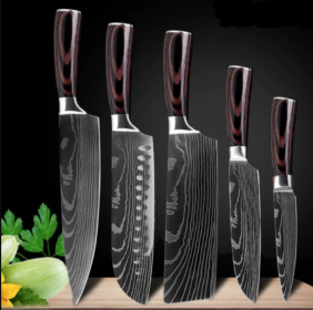 Carpenter's Special Set 6-piece Set 8-piece Set Knife Chef Knife Kitchen Knife Cooking (red: 5set)