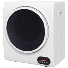 1.5 cu.ft Portable Compact Clothes Laundry Dryer with Intelligent Drying for Apartments Dorms RVs, 850W, White (red: White-540x440x700 mm)