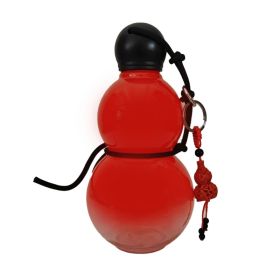 Gourd Style Water Bottle PC 800ml Insulated Chinese Retro Portable Sports Water Bottle For Men Women Red (red: Default)