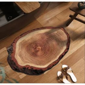 Wood Grain Diatomaceous Earth Mat, Super Absorbent Quick-Dry Non-Slip Rug For Kitchen, Bathroom, Bedroom - Unique Tree Ring Design Floor Mat (red: 3524in6090cm)