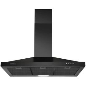 Range Hood 36 Inch Black Wall Mount Range Hood In Black Stainless Steel Kitchen Vent Hood (red: Black)