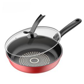 Cast Iron Nonstick Frying Pan Skillet Dishwasher Safe Compatible With Induction Gas Stovetop Universal For Frying Eggs Steak Pancakes Breakfast 2 (red: Default)