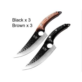 Forged Small Kitchen  Boning Knife (red: 6PCSET)