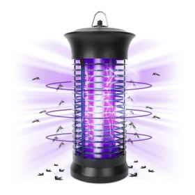 1Pc Electric Bug Zapper Mosquito Killer UV Light Flying Zapper Insect Killer Lamps Pest Fly Trap Catcher Odorless Noiseless (red: Black)