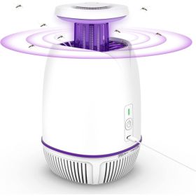1Pc Plug-in Mosquito Zapper For Summer Max 1076Sq.Feet Range Electric Fly Zapper With 3 Modes Mosquito Killer Lamp For Indoor Outdoor (red: White)