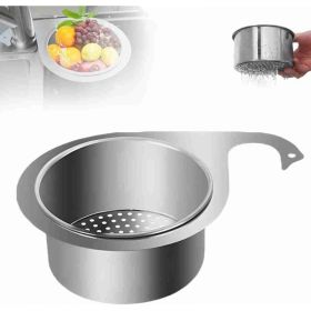 Stainless Steel Swan Sink Strainer Basket,Kitchen Sink Drain Filter,Sink Drain Strainer Basket,Swan Sink Strainer Basket,Stainless Steel Draining (red: Silver)