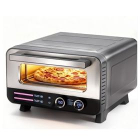 Indoor Pizza Oven, 1600-watt Electric Pizza Oven, With 6 Preset Modes, Suitable For 12-inch Pizzas (red: Black)