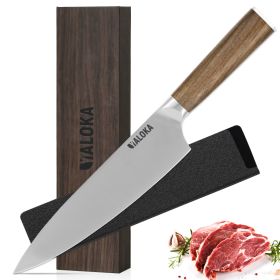 Chef Knife - 8-Inch Professional Japanese Kitchen Knife, Ultra Sharp Gyuto Knife Full Tang Ergonomic Natural Wood Handle, Cooking Knife With Gift (red: 8Inch Chef Knife)