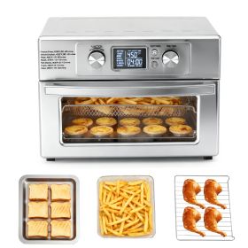 22-liter 1800-watt Electric Air Fryer Oven, Equipped With 6 Stainless Steel Heating Elements, And Capable Of Setting A Temperature Of 450degree - (red: 22L)