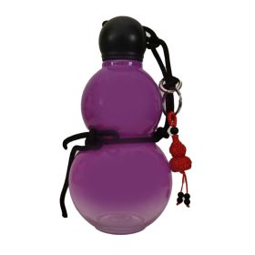 Gourd Style Water Bottle PC 800ml Insulated Chinese Retro Portable Sports Water Bottle For Men Women Purple (red: Default)