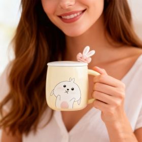 Rabbit Bow Ceramic Mug-Light Blue (red: 6926398661866)