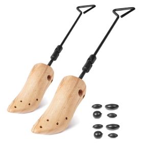 M-L Options -- 1Pc One Pair Boot Stretcher Adjustable Width Shoe Shaper Wooden Boot Widener Expander For Men Women (red: M)