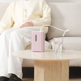 Hydrogen Inhalation Machine 99.99% High Purity 180ml/min Portable Hydro (red: Pink)