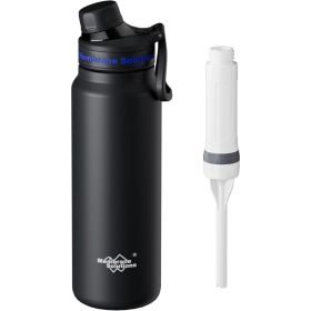 Filtered Water Bottle, 32oz Stainless Steel Water Bottle, With Filter Cartridge (red: W14013566)