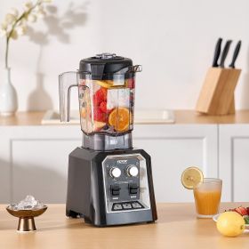 68 Oz 1400W Blender For Smoothies Food Processing Blender For Kitchen (red: Black)