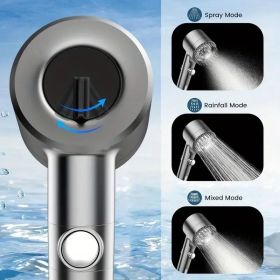Vertical Shower System With Switch Control - 5-Layer Filter & Turbo Flow Technology For High-Pressure Cleaning (red: Normal9piecesetwith5filters)