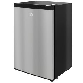 Upright Freezer, 3 Cu Ft Small Freezer with Reversible Single Door, Adjustable Thermostat for Home, Apartment, Silver (red: Silver-580x590x910 mm)