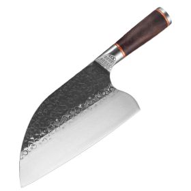 Forged Hammer Pattern Cutting Tool Stainless Steel (red: Slicing Knife)