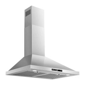 Wall Mount Range Hood 30 Inch, 700 CFM Kitchen Hood Stainless Steel Stove Vent Hood With Gesture Sensing & Touch Control, Ducted/Ductless Convert (Color Choices: Silver)