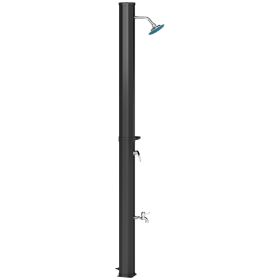 7.1FT Slolar Heated Outdoor Shower, 9.2 Gallon Outdoor Solar Shower For Backyard, Poolside, Beach, Spa (red: Black)