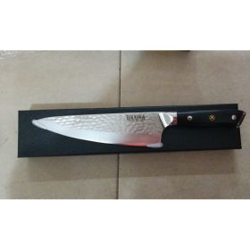 Stainless Steel Kitchen Knife Kitchen Kitchen Knife Steel Chef Knife Meat Cleaver (red: Steel color)