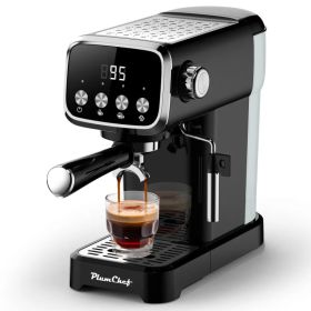 20 BAR Slim Vertical Espresso Machine With Milk Frother, Built-in Cup Warmer, 43 OZ Detachable Tank, For Rich Espresso, Americano, Latte, Compact (red: PLJY0110)