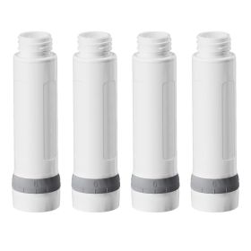 Membrane Solutions Replacement ACF Filter For C3 Filtered Water Bottle, BPA-Free For Camping, Hiking, Backpacking And Travel ACFx4 (red: White 4Pcs)