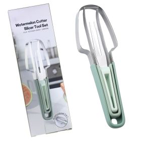3in1 Watermelon Cutter (red: Green)