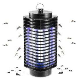 1Pc Electric Bug Zapper For Summer UV Light Flying Zapper Insect Killer Lamps Pest Mosquito Fly Trap Catcher Odorless Noiseless For Home Restaura (red: Black)