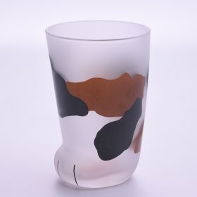 Creative Cute Cat Paws Glass Tiger Paws Mug Office Coffee Mug Tumbler Personality Breakfast Milk Porcelain Cup Gift (red: Sanhua)